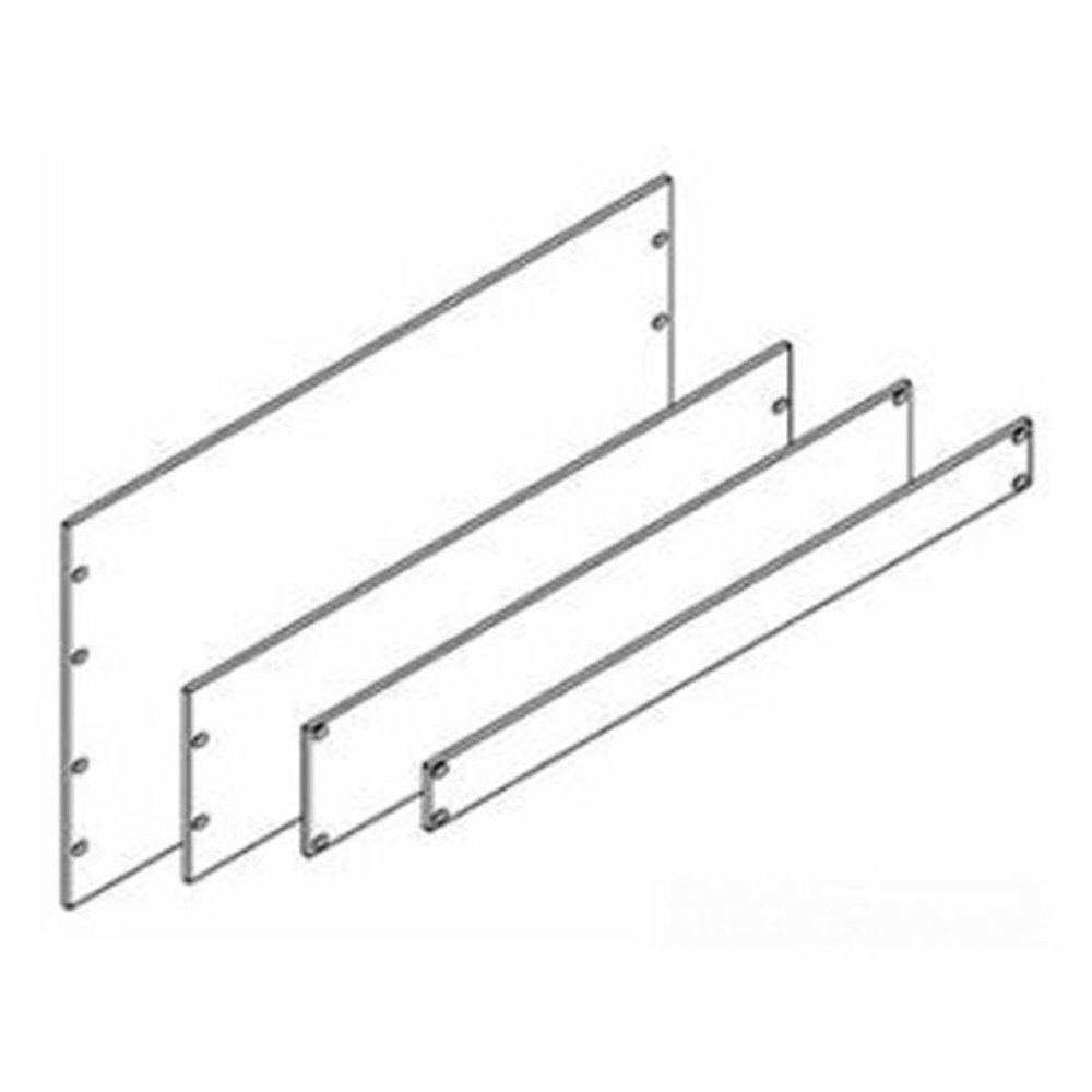 Chatsworth - 30026-102 - Filler Panel, 2 RMU, 3.47 in. H (88.1 mm) x 19 in. W (482.6 mm) x 1/8 in. D (3.18 mm), Gray, (