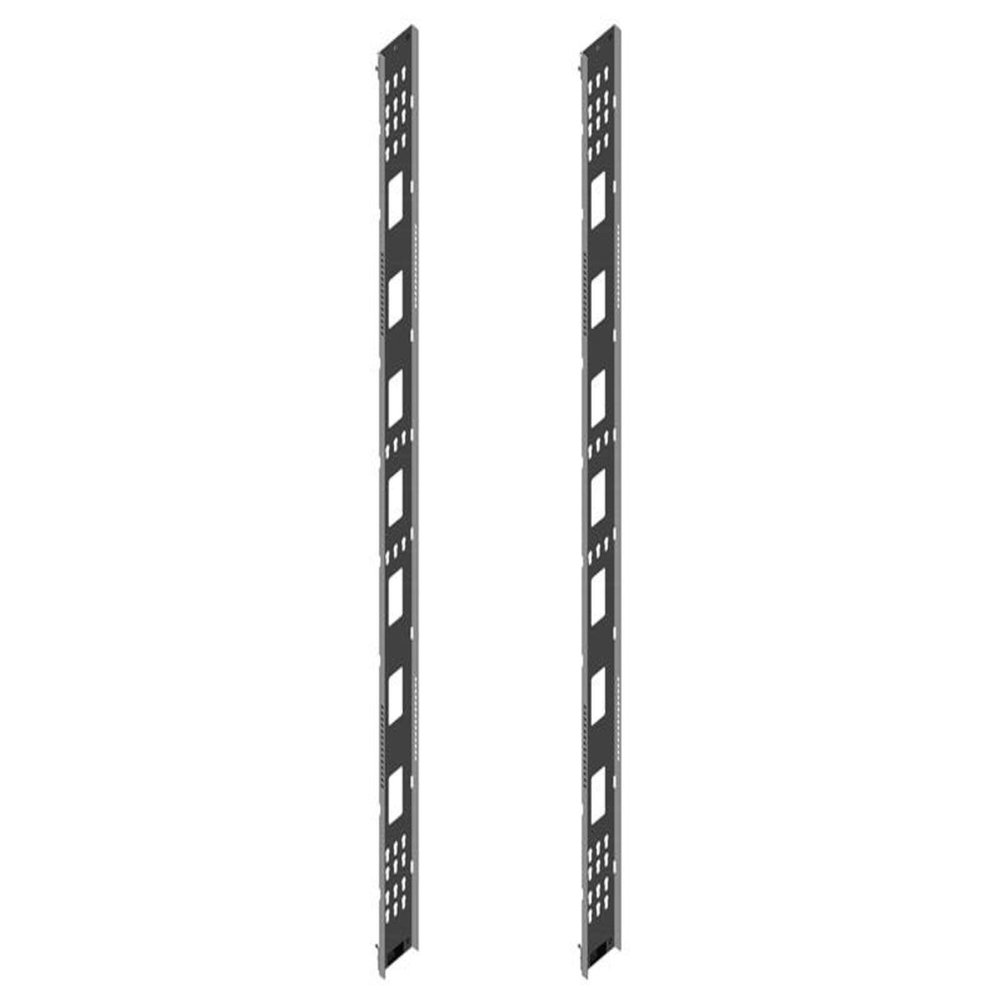 Chatsworth - 39221-E10 - Full Height Dual PDU Bracket, Steel, 52 RMU, Wide, Glacier White, 88.22 in. H, (Each)