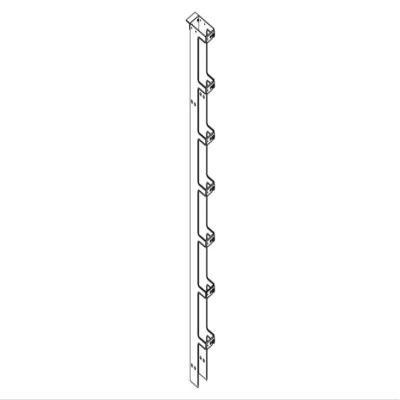 Chatsworth - 11730-500 - Narrow Cabling Section, Vertical, Single-Sided, 5.6 ft. H x 3.65 W x 6.38 in. D, Clear, (Each