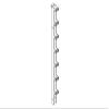 Chatsworth - 11730-500 - Narrow Cabling Section, Vertical, Single-Sided, 5.6 ft. H x 3.65 W x 6.38 in. D, Clear, (Each view 1