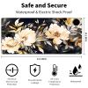 Warm Desk Pad, Warm Mouse Pad Gaming, Office Desk Mat,with 3 Levels Heated & 3 Hours Auto Shut - 23.6 x 14.2 inch PU Leather Laptop Keyboard Mat for Home Office Hand Warmer,Watercolor Floral view 2