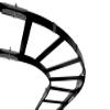 Chatsworth - 10822-E12 - Cable Runway Radius Bend, 27 L x 12 W x 1.5 in. H, Glacier White, Cable Capacity - 947, (Each view 1