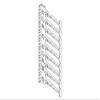 Chatsworth - 12891-701 - Extended Finger Brackets, 9U, Black, Each, (Each) view 1