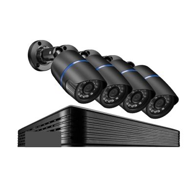 4K 8MP POE NVR Kit 4CH 8CH Security System CCTV Audio Record IP Camera Outdoor Smart Home Video Surveillance Camera Set(2T,4PCS 4MP Cameras)