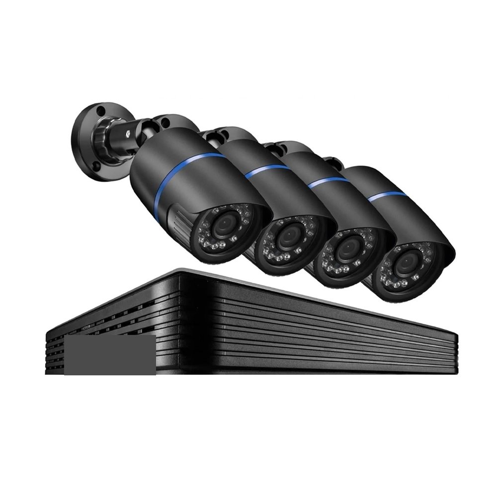 4K 8MP POE NVR Kit 4CH 8CH Security System CCTV Audio Record IP Camera Outdoor Smart Home Video Surveillance Camera Set(2T,4PCS 4MP Cameras)