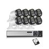 QDVOPHZA 4K Bullet Camera 8MP Closed Circuit Television System Kit 8-Way NVR Outdoor Bidirectional Audio Safety Monitoring Camera(None,8CH NVR and 6PCS) view 2