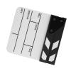 ANGGREK Clap Board, Mini Acrylic Director Scene Clapperboard TV Movie Action Board Film Cut Prop with Pen for Shoot Props Advertisement Home Decoration Cosplay Background (Black and view 3