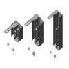 Chatsworth - 32805-E01 - Door Mounting Bracket, Flush Mount, Glacier White, 5.5 L x 5 H x 4.3 W in., (Each) view 1