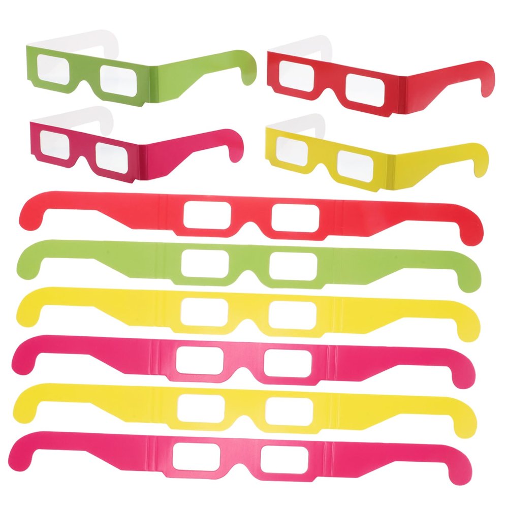 Hohopeti 20pcs Prism Light Glasses Festivals Concerts and Holidays Colorful Rainbow Effects for and Parties Nighttime Glow Experience