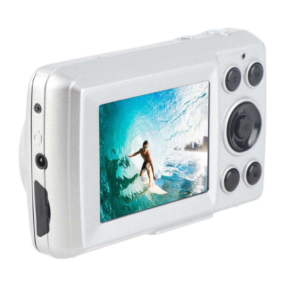 16MP Digital Camera Cam Retro CCD Camera, 1080P FHD Vlogging Video Cameras for Photography, 2.4 Inch Color LCD Display, Compact Point and Shoot Camera Up to 128GB