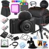 Sony ZV-1F Vlog Camera for Content Creators and Vloggers - Includes 2 x 64GB Memory Cards, RGB Video Light, LCD Hood with Magnifier, Gripster Tripod, and More (Extreme Bundle) (Renewed) view 1
