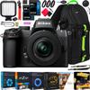 Nikon Z50 II Mirrorless Camera 4K DX Body with 16-50mm f/3.5-6.3 VR Lens Kit 1786 Bundle with Deco Gear Photography Backpack +LED + Pack of 2 64GB Memory Cards + Software & Accessories view 1