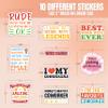10pcs Coworker Sticker Sheet, Funny and Office Humor Vinyl Decals for Colleagues, Work Friends, Team Gifts, Waterproof, UV-Resistant, for Laptop, Water Bottle, Notebook, Journal (Design 2) view 2