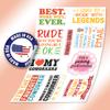 10pcs Coworker Sticker Sheet, Funny and Office Humor Vinyl Decals for Colleagues, Work Friends, Team Gifts, Waterproof, UV-Resistant, for Laptop, Water Bottle, Notebook, Journal (Design 2) view 3