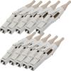 Corning 95-000-99 Pack of 10 UniCam Connectors; LC 62.5 um multimode (OM1); Field-Installable; Logo; Not Keyed; No-Epoxy, No-Polish; Beige Boot; Ceramic Ferrule; Not Pinned view 1