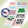 10pcs Accountant Sticker Sheet, Funny and Cute Vinyl Decals for Accountants, CPAS, Bookkeepers, Office Workers, Waterproof, UV-Resistant, for Laptop, Water Bottle, Journal, Notebook (Design 2) view 3