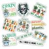10pcs Plant Lover Sticker Sheet, Cute Botanical Vinyl Decals for Gardeners, Houseplant, Nature Fans, Waterproof, UV-Resistant, for Laptop, Water Bottle, Notebook, Planter, Scrapbook (Design 2) view 1