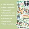 10pcs Plant Lover Sticker Sheet, Cute Botanical Vinyl Decals for Gardeners, Houseplant, Nature Fans, Waterproof, UV-Resistant, for Laptop, Water Bottle, Notebook, Planter, Scrapbook (Design 2) view 4