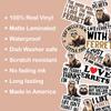 10pcs Ferret Sticker Sheet, Cute and Funny Pet Vinyl Decals for Ferret Owners, Animal Lovers, Waterproof, UV-Resistant, for Laptop, Water Bottle, Journal, Notebook, Phone Case, Cage, Scrapbook view 4