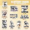 10pcs Scorpion Sticker Sheet, Cute Vinyl Decals for Scorpion Lovers, Nature Fans, Waterproof, UV-Resistant, for Laptop, Water Bottle, Notebook, Journal, Phone Case, Scrapbook view 2