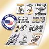 10pcs Scorpion Sticker Sheet, Cute Vinyl Decals for Scorpion Lovers, Nature Fans, Waterproof, UV-Resistant, for Laptop, Water Bottle, Notebook, Journal, Phone Case, Scrapbook view 3