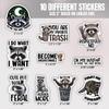 10pcs Raccoon Sticker Sheet, Cute Wildlife Vinyl Decals for Animal Lovers, Trash Panda, Waterproof, UV-Resistant, for Laptop, Water Bottle, Notebook, Journal, Scrapbook, Phone Case view 2