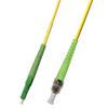 3M Singlemode Simplex Fiber Optic Cable (9/125) - LC/APC to ST/APC view 1