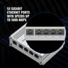 Teltonika Switch TSW110 L2 Unmanaged Ethernet Switch - 5 Port Gigabit Switch with High Speeds Up to 1000 Mbps - Network Switch Work with 10/100/1000 Mbps - 10 Gbps Bandwidth - Durable Aluminum Housing view 4