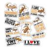 10pcs Leopard Gecko Sticker Sheet, Cute Reptile Vinyl Decals for Gecko Owners, Lizard Lovers, Pet Lover, Waterproof, UV-Resistant, for Laptop, Water Bottle, Journal, Notebook, Scrapbook, Phone Case view 1