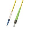 100M Singlemode Simplex Fiber Optic Cable (9/125) - LC/UPC to ST/APC