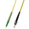 100M Singlemode Simplex Fiber Optic Cable (9/125) - LC/APC to ST/UPC view 1