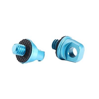 1/4 Lanyard Screw 3/8 SLR Camera Tripod Lifting Ring Sports Digital Camera Accessories with Lanyard Hole Safe Connection Ring(Blue)