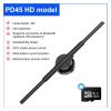 CUIYMXSC 3D Fan Hologram Projector Advertising Light Led Sign Holographic Lamp Shops Bars Shopping Malls Projectors for Shop Bar (45cm) view 2