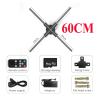 CUIYMXSC 3D Fan Hologram Projector Advertising Light Led Sign Holographic Lamp Shops Bars Shopping Malls Projectors for Shop Bar (60cm) view 2