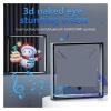 CUIYMXSC Hologram Fan 3D Hologram Fan Display, LED Light Beads Naked Eye Holographic Fan Holographic Imaging Player for Business Store Signs (45cm Blue) view 4