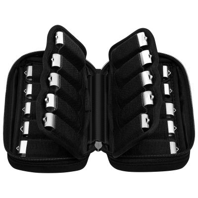 ABLAZE Flash Drive Case 20 Slots for USB Storage, USB Holder Storage Bag with Label, Electronic Accessories Organizer for Thumb Drive (Black)