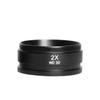 Lab Microscope Accessories WD30 WD165 0.5X 0.7X 1X 2X Zoom Stereo Binocular Trinocular Microscope Auxiliary Barlow Objective Lens Thread M48mm(2.0X) view 1