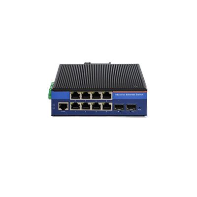 PUSR 8*10/100/1000Mbps RJ45 Port+2*Gigabit SFP Slot Industrial Managed Gigabit Ethernet Switch VLAN Isolation/Qos SNMP/Broadcast Storm Control USR- ISG208s-SFP