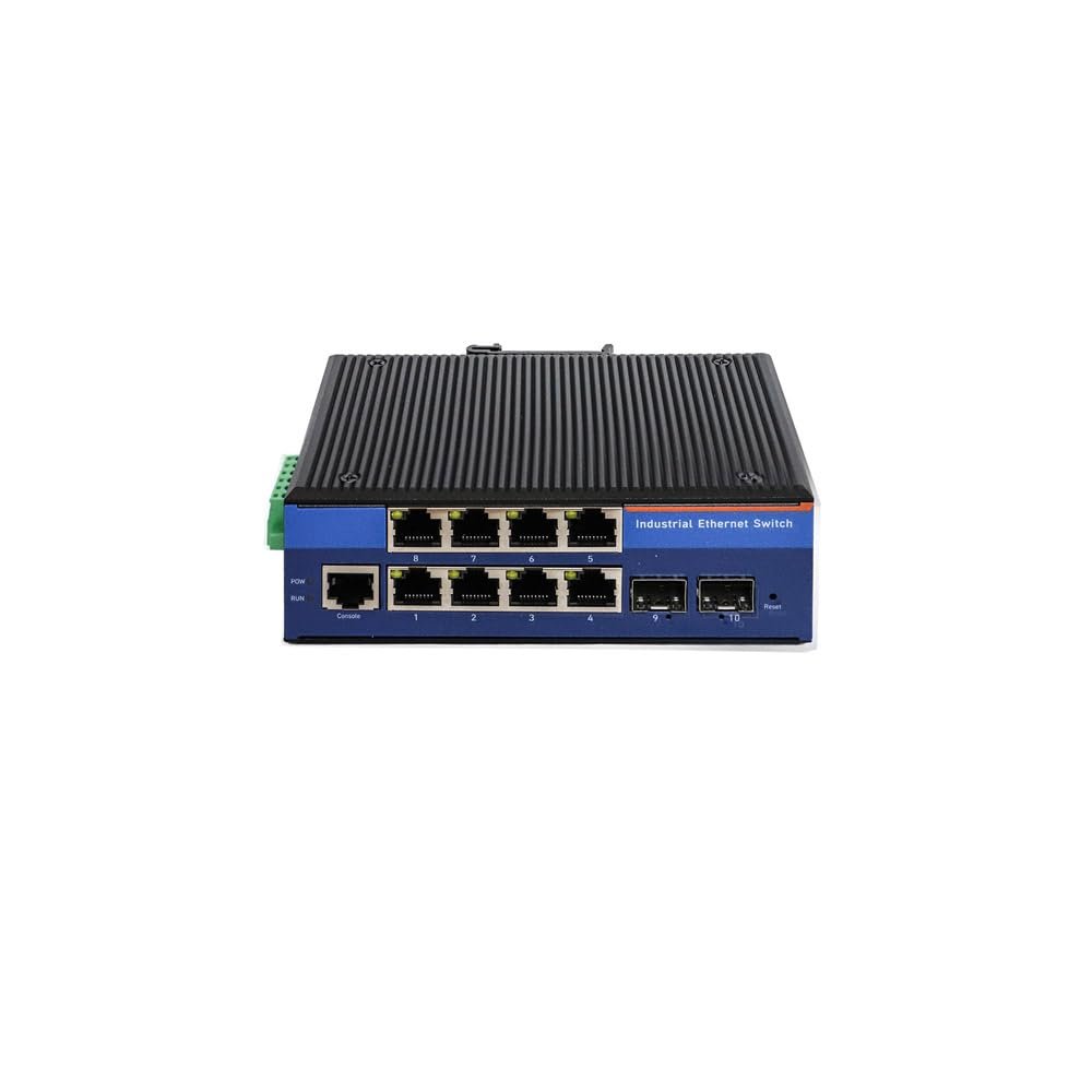 PUSR 8*10/100/1000Mbps RJ45 Port+2*Gigabit SFP Slot Industrial Managed Gigabit Ethernet Switch VLAN Isolation/Qos SNMP/Broadcast Storm Control USR- ISG208s-SFP