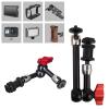 BAIMOQI Adjustable 7/11inch Articulating Magics Arm with 2 1/4" Thread for Monitors and LED Light Mounting view 2