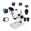 Lab Microscope Accessories 3.5X-90X Trinocular Stereo Zoom Microscope Simul-Focal Industrial Digital Microscope Set for PCB Soldering Repair(VGA add CTV 0.5X) view 1