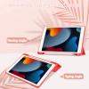 SZLONKOU Tablet Cover for Apple iPad 10.2 7th 8th 9th Gen(2019 2020 2021 Release),Folio Stand Lightweight Sleep/Wake Up Leather Case for Apple iPad 10.2" Generation 7 8 9 (FG-Red) view 3