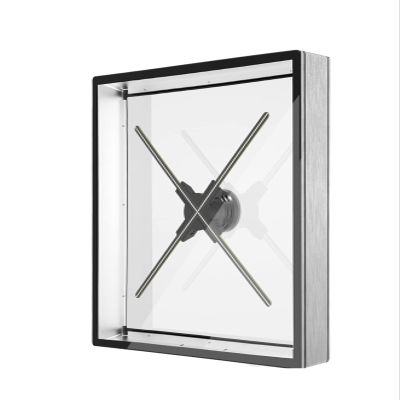 CUIYMXSC Hologram Fan 3D Hologram Fan Display, LED Light Beads Naked Eye Holographic Fan Holographic Imaging Player for Business Store Signs (65cm Gray)