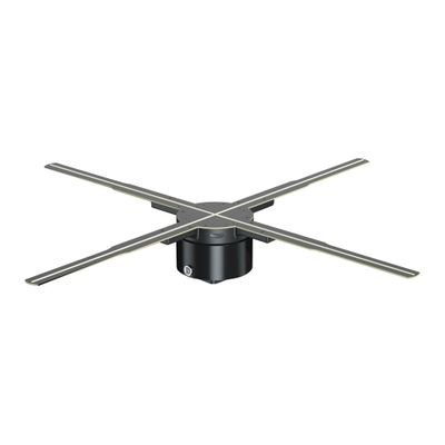 CUIYMXSC 3D Fan Hologram Projector, WiFi Display Advertising Logo Light Led Sign Holographic Lamp Transmit Picture Video Logo for Advertising Display (50cm)