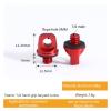 1/4 Lanyard Screw 3/8 SLR Camera Tripod Lifting Ring Sports Digital Camera Accessories with Lanyard Hole Safe Connection Ring(Red) view 2