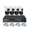 8CH 6MP HD POE Home Security Camera System Dual Lens Outdoor IP Camera Video Surveillance NVR Kit CCTV Human Detection(1T,NVR and 4 White) view 1