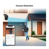 8CH 6MP HD POE Home Security Camera System Dual Lens Outdoor IP Camera Video Surveillance NVR Kit CCTV Human Detection(1T,NVR and 4 White) view 2