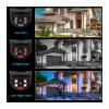 8CH 6MP HD POE Home Security Camera System Dual Lens Outdoor IP Camera Video Surveillance NVR Kit CCTV Human Detection(1T,NVR and 4 White) view 3