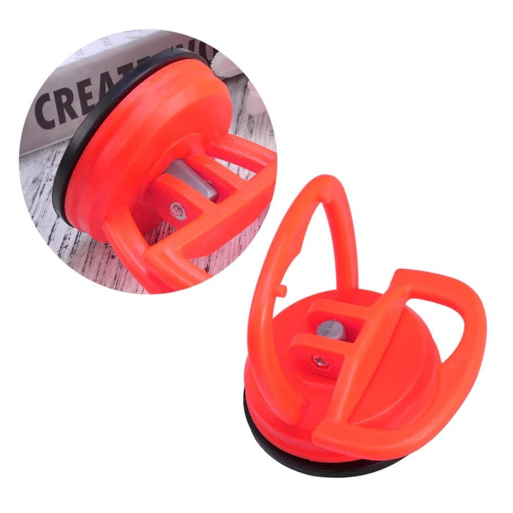 ASAKKURA Heavy Duty Suction Cup Pad Glass Lifter Tool for Screen Repair Durable Natural Strong Grip for LCD Smooth Surfaces for Smartphones Tablets Orange