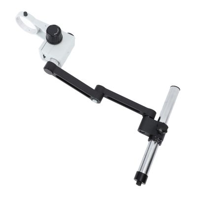 Microscope Holder with Articulated Arm Clamp Adjustable 360 Stereo Microscope Stand for Dual-Axis Stereo Microscopes, Lab Microscope Support Bracket